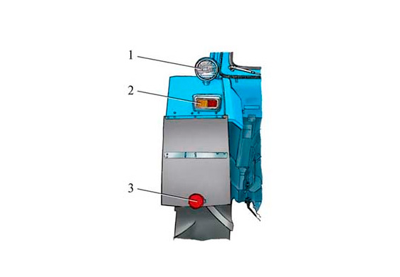 Какие световые приборы из указанных на рисунке допустимо не устанавливать на самоходную машину